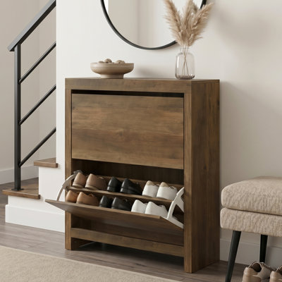 Flip Down Shoe Storage