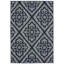 Tapis intérieur / extérieur bleu marine / ivoire Anastasaos-29515335