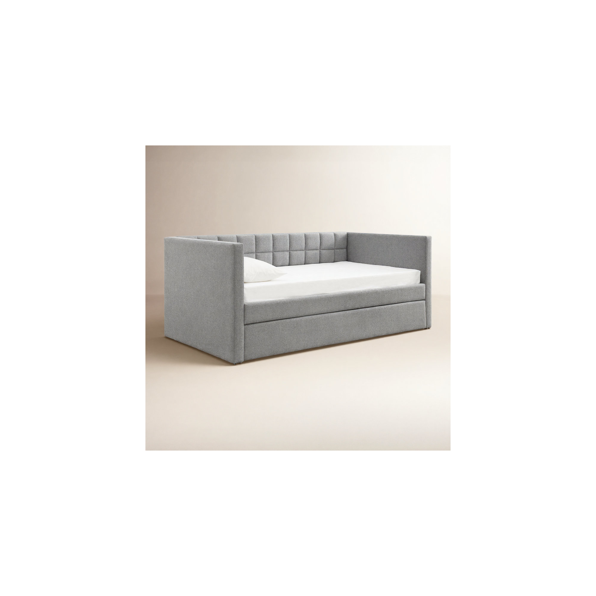 Upholstered Daybed with Trundle - Twin, Gray