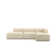 Chaise modulaire large de 116 po Winnie