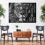 «Lion Hustler Inspirational Quote», reproduction d'art sur toile-2072998177