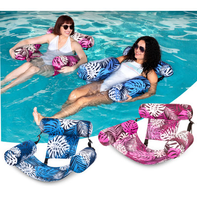 Ensemble de 2 chaises longues flottantes