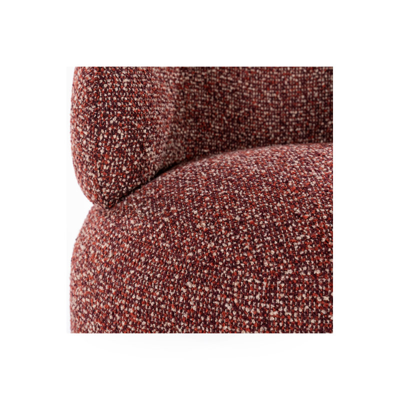 Accent Chair Swivel Barrel Chair, Red