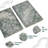 Christmas Natural Marble Bathroom Tray , Cyan Green Vanity Tray For Countertop Organization, Non-Ceramic Stone Tray For Jewelry Perfume Cosmetics
