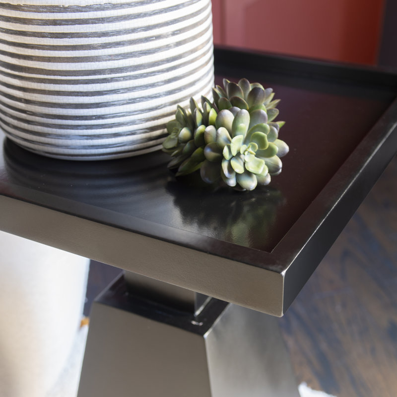 Ivaylo Tray Top End Table, Black
