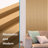 4 PCS 103.94''x5.7'' Slat Solid Wood Wall Paneling for Office and Ceiling Decoration(16.45 sq.ft./Case)-100141035