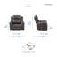Fauteuil inclinable manuel transitionnel 38 po Neleh-662050586