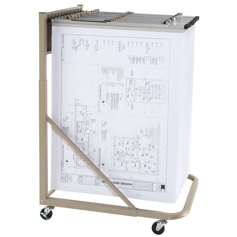 Étagère de rangement mobile avec 12 supports pivotants Brookside Design MRWH