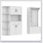 Armoire de vestibule multifonctionnelle gauche-droite avec rangement et 4 crochets, polyvalente pour le salon, la cuisine et le couloir-1965092851