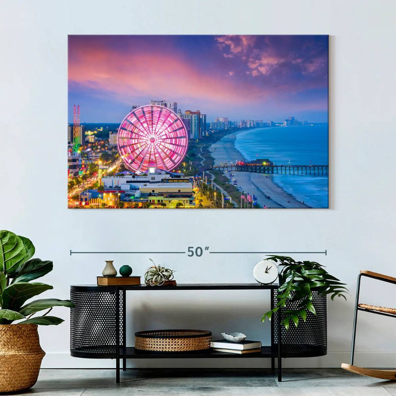 Nicci Myrtle Beach Lights, 34" H x 51" W