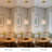 6.9" 1-Light Shell-Textured Glass Pendant with Adjustable Cord and Tri-Color E26 Bulb for Kitchen Island and Dining Room