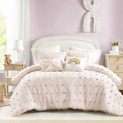 Édredon en coton double / grand 5 pièces avec et rembourrage, -, vient avec un édredon, des taies décoratives
