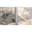 Table de restaurant Beverly avec base en X et colonne de 3 po de hauteur-1162950008-1120025451