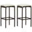 Patio Bar Set Outdoor Bistro Set Bar Stool Bistro Table Poly Rattan-1415231973