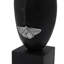 Résine, sculptures modernes et accents de papillons, art décoratif pour la maison et le bureau, 13 po, noir et argent