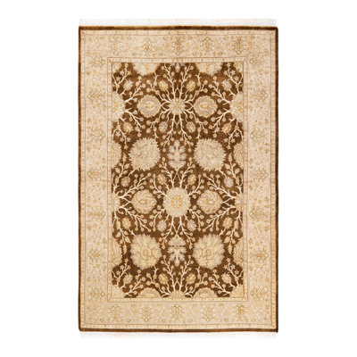 Classic One-of-a-Kind 4' 2" X 6' 3" Hand Knotted Area Rug