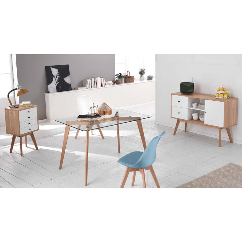 Jacobsen Upholstered Dining Chair, Light Blue