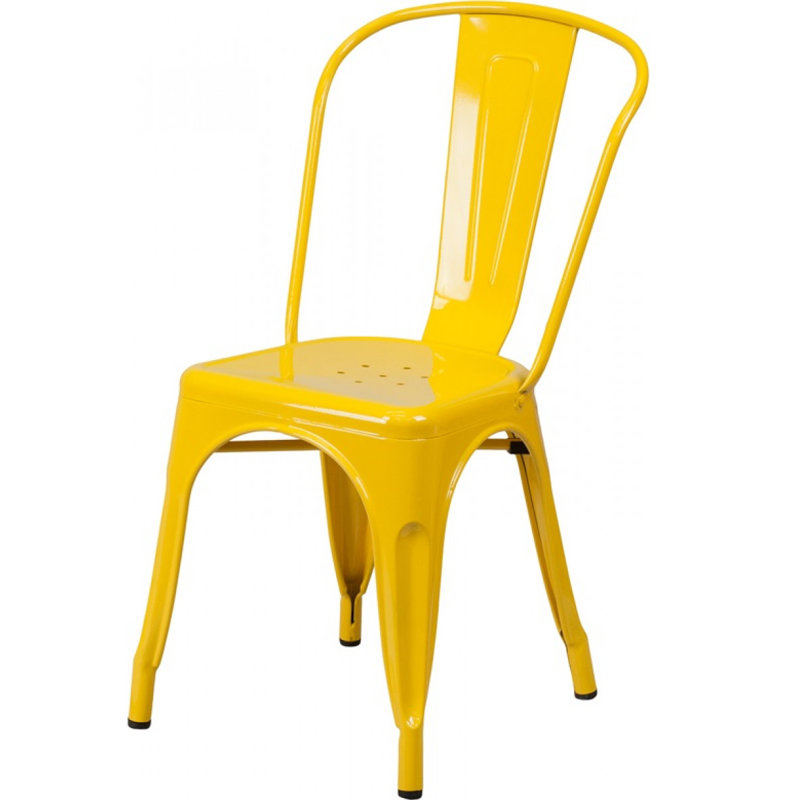 Chaise de patio empilable Hakana, Jaune