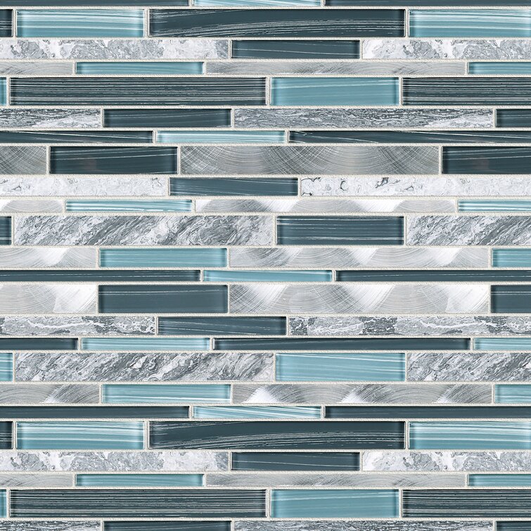 Graphic Tile Mosaic Lozenge - Luxury S00 Blue