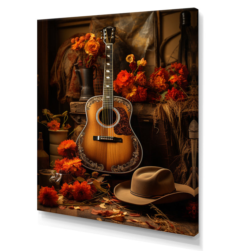 Yenis Music Country Ballad Warm II - reproduction sur toile, H 20 po x l 12 po x P 1 po, Toile tendue