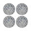 Sous-verres ronds en cuir à chevrons Opulence-119015023