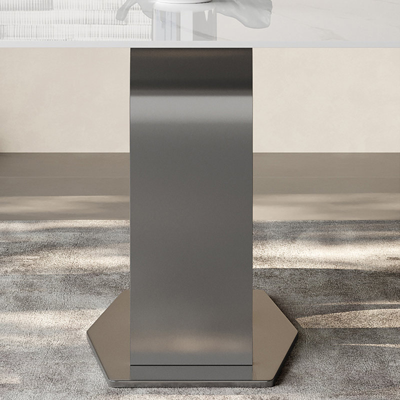 Ensembles de table de salle à manger familiale légère et luxueuse, H 29,5 po x L 55,1 po x l 31,5 po