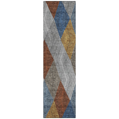 Aquaisha Washable Geometric Indoor / Outdoor Rug