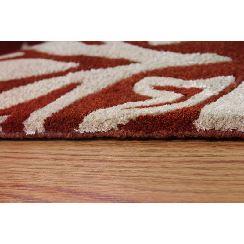 Cedartown Wool Floral Indoor Rug, Square 1'6"