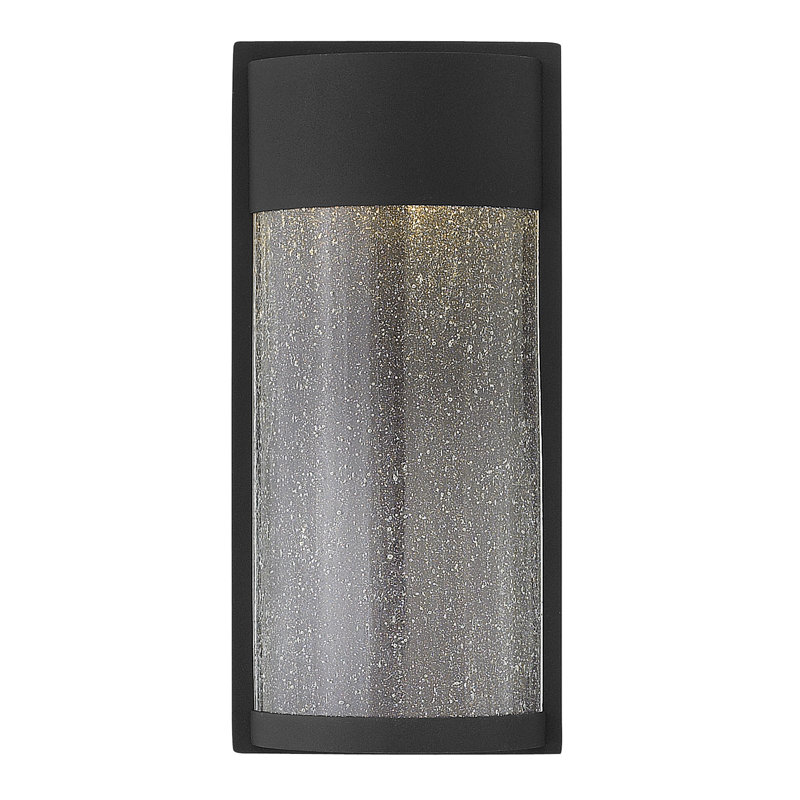 Shelter LED Outdoor Flush Mount, Black, 13" H x 6" W