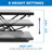 Mount-It! Height Adjustable Standing Keyboard Tray for Desktop, Sit Stand Key Board & Mouse Platform