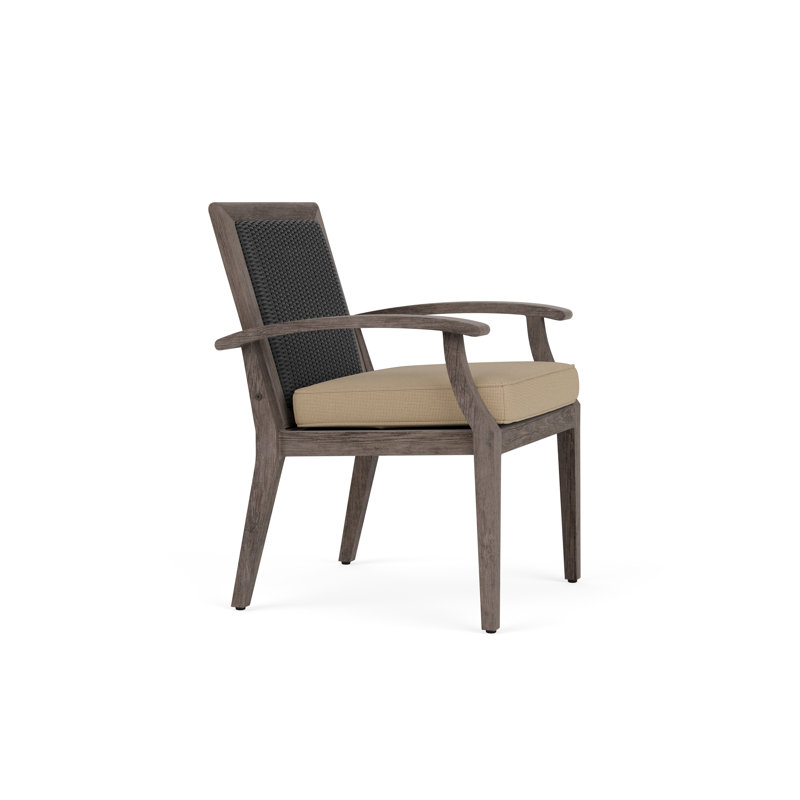 Frontier Outdoor Dining Armchair, Fife Sahara, Charcoal