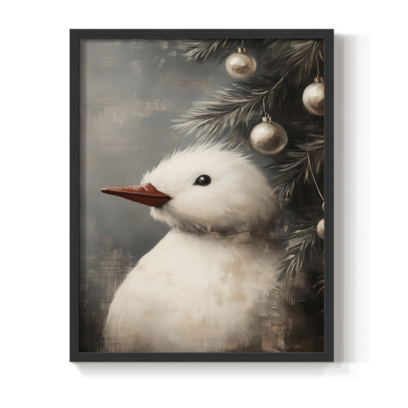 Art de Noël des Fêtes - série 2-CDII, reproduction encadrée - bois massif, Noir, noir, noir, noir, H 30 po x l 24 po