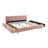 King Size Upholstered Bed ,Comfortable Upholstered Bed Frame, Chenille Fabric-1673239348-1673239350