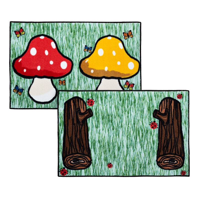Buddy Time Kids Rugs (Mushroom & Log)