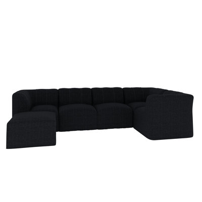 Praia 132"" Sunbrella Outdoor Sofa with Ottoman -  Joss & Main, 80DAE484A1B248A28FA6D55E46220A8E