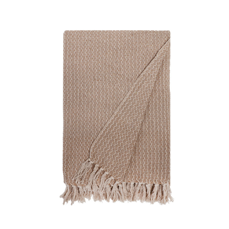 Leon Throw Blanket, Taupe
