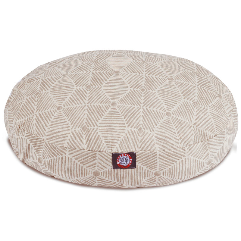 Oreiller pour chien Charlie / classique, Beige métallique, Moyen (l 36 po x P 36 po x H 5 po)