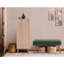 Modern Hallway Furniture Set, Shoe Cabinet & Bench, 100% Melamine Coated Particle Board, Shoe Cabinet: 19.7 x 53.1 x 15.0 in, Bench: 41.3 x 19.7 x 15.7 in | Stylish Scandinavian Design, Wooden Legs, 100% Linen Fabric-249497060