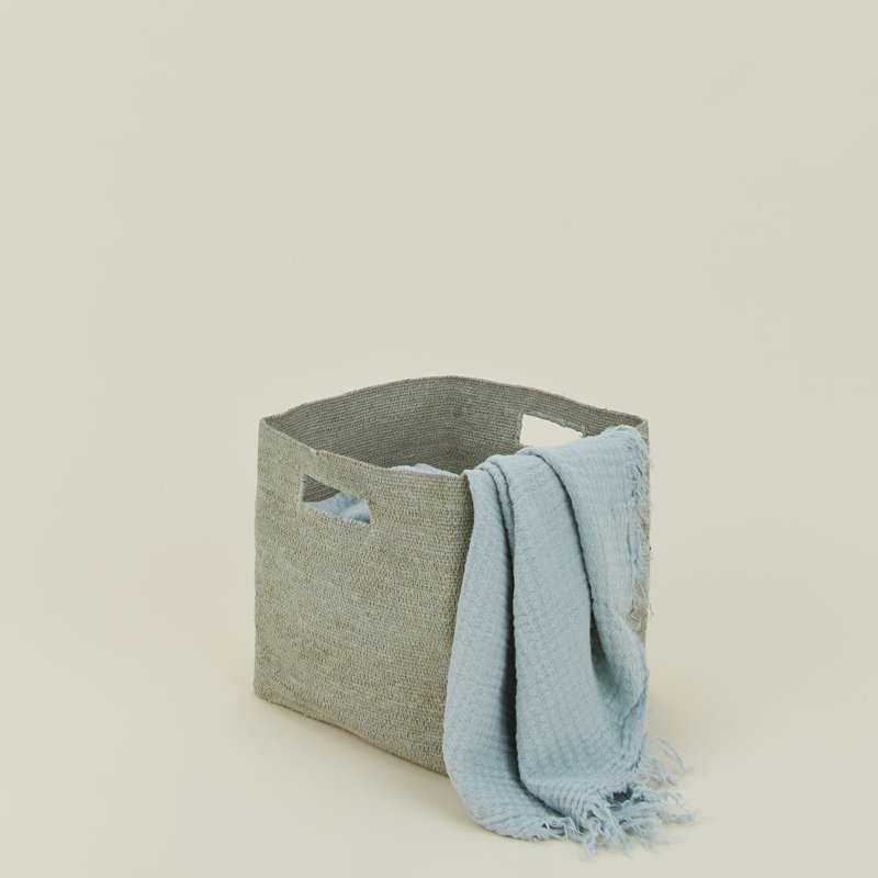 Panier à linge Essential avec poignées, Ciel, H 12 po x l 13 po x P 13 po