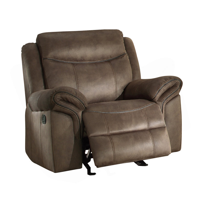 Ensemble de canapé inclinable 3 pièces brun
