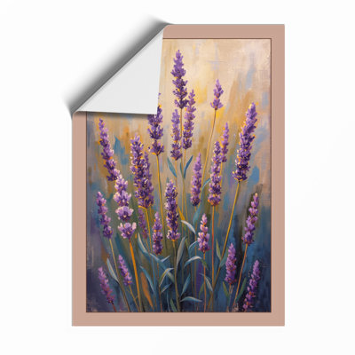Lavender Spikes Botanical - Framed Print