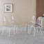 Ensemble de salle à manger 1 + 4,5 pièces, table de salle à manger à pieds en métal Mid-Century pour 4-6 personnes avec plateau en panneau de fibres à densité moyenne, table de salle à manger à piédestal, table basse de loisirs-1319143966