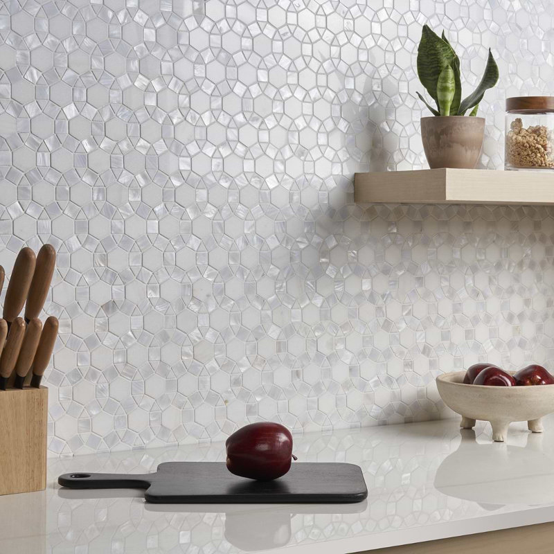 Victoria Pearl Thassos & Shell Tile