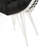 Black and White Patio Chair With Removable Cushion