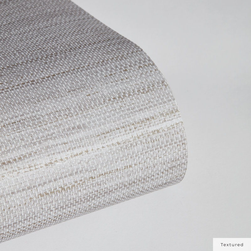 Barayon 33' L x 20.5" W Textured Peel and Stick Wallpaper Roll, Pewter