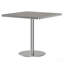 Table carrée bistro moderne tulipe 31,5 pouces avec plateau en faux marbre, facile à assembler, structure en métal robuste-674224902-674224898