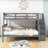 Rasime Twin Over Full Wood Bunk Bed with 3 Shelves-1240823826