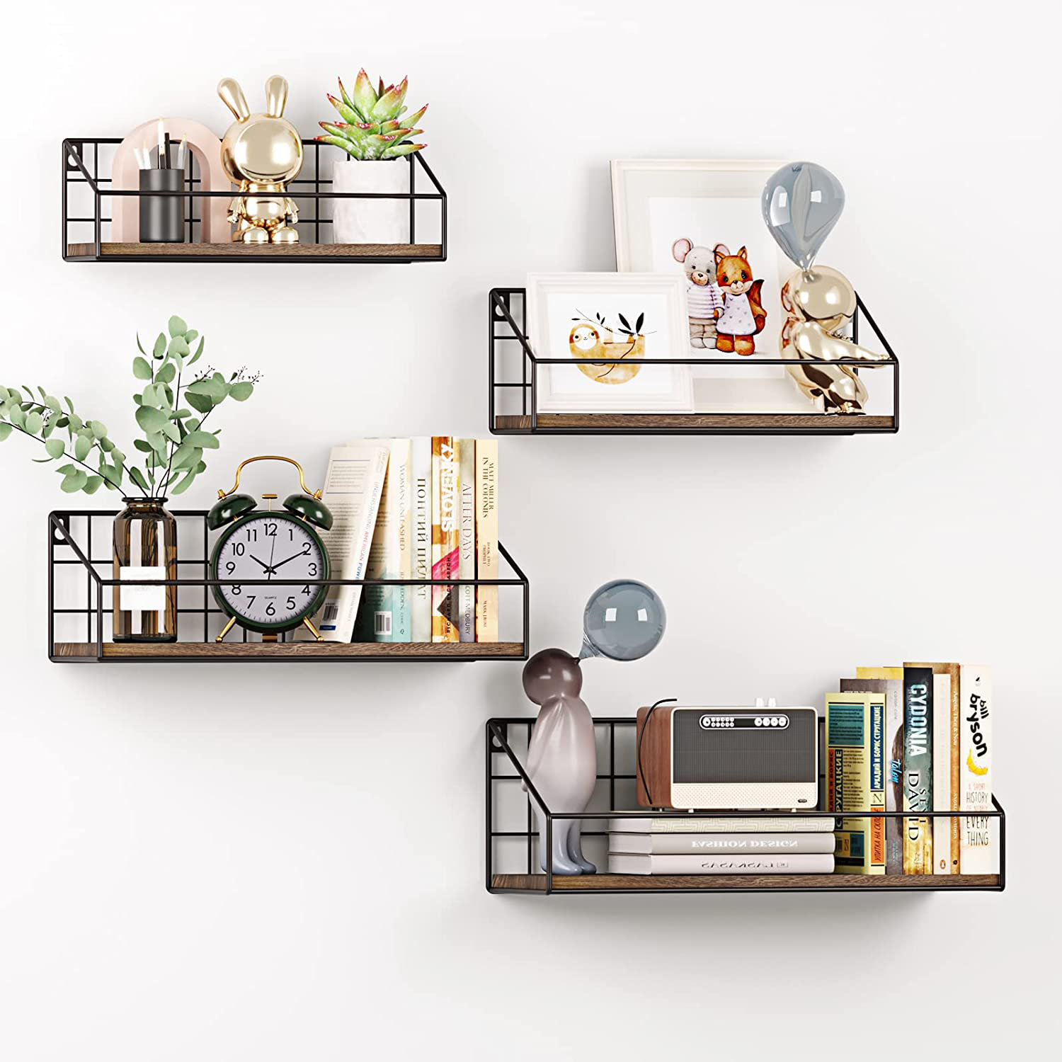 17 Stories Yanaki Paulownia Floating Shelf | Wayfair