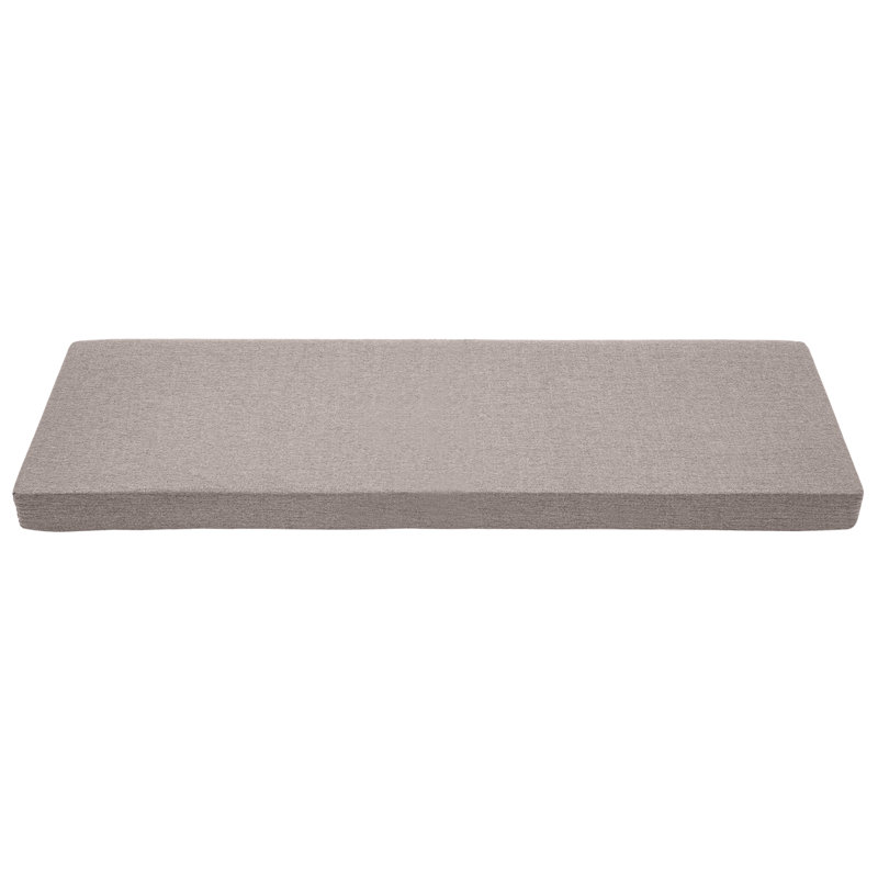 Outdoor Bench Seat Cushion, Gray, 60" x 18"