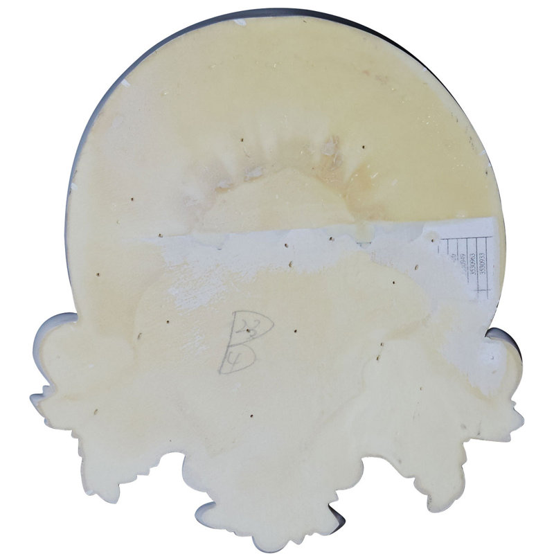 Coquille centrale H 11 3/4 po x l 10 5/8 po x P 1 1/8 po